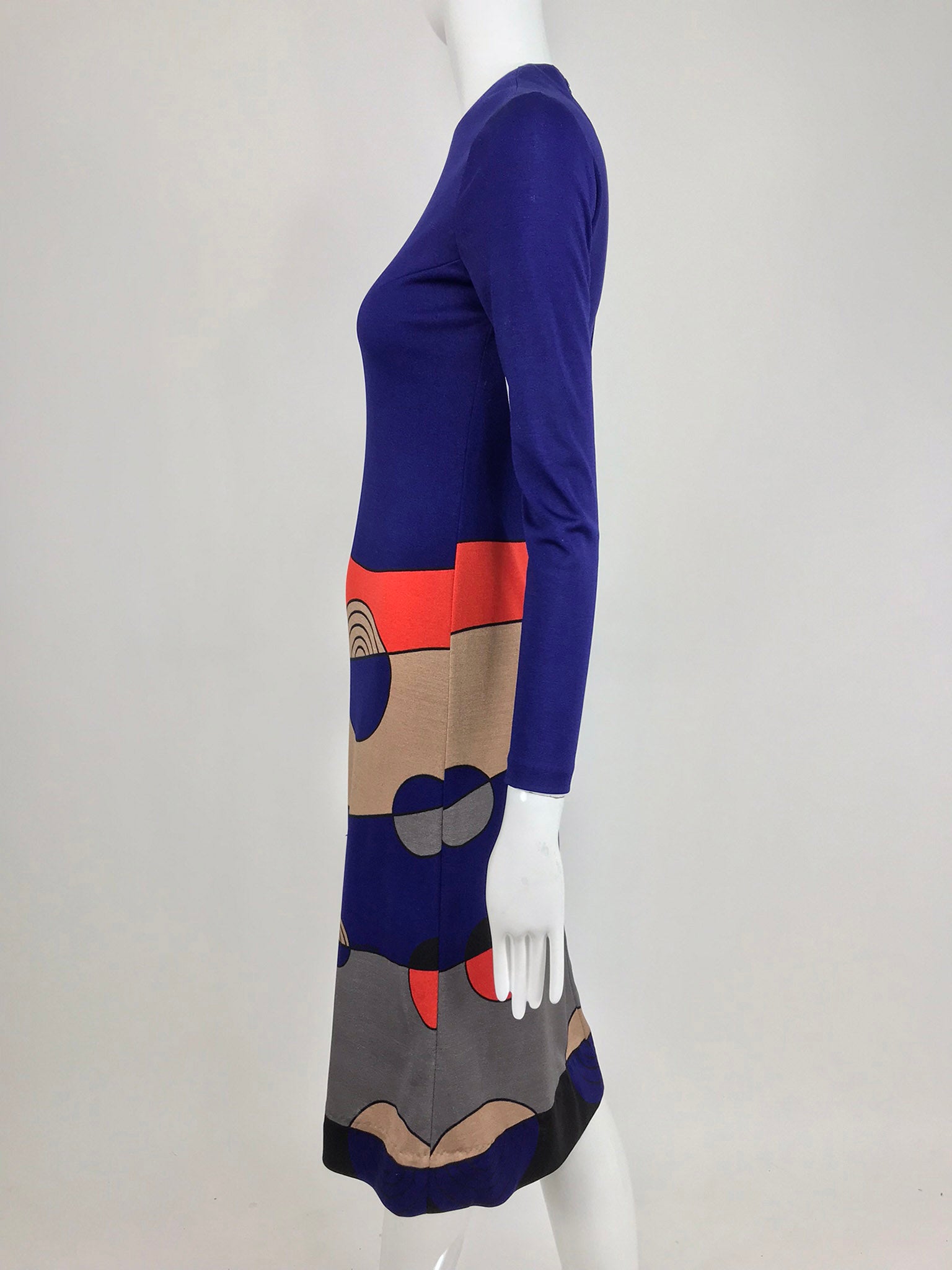 SOLD Louis Feraud Op Art Mod print jersey dress 1960s – Palm Beach