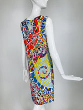 Emilio Pucci Silk Blend Jersey Sleeveless Star Print Shift Dress 42