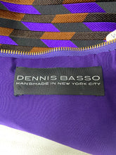 Dennis Basso Striped Dyed Mink & Silk Twill Top