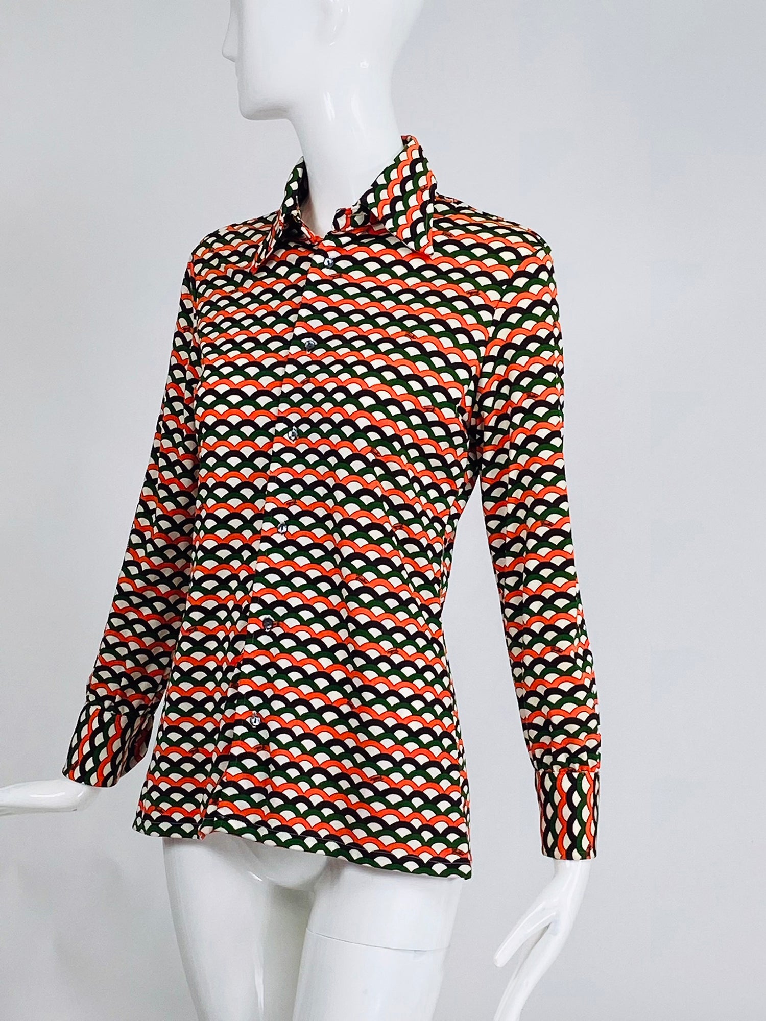 Emilio Pucci silk jersey - 'Geometric Retro Print' - Sew Tessuti Blog