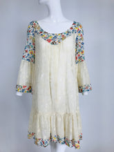 1930s from the 1960s Sweet Smock Dress