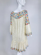 1930s from the 1960s Sweet Smock Dress