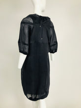 Brunello Cucinelli Black 3pc Organza & Knit Draw Cord Dress & Belt
