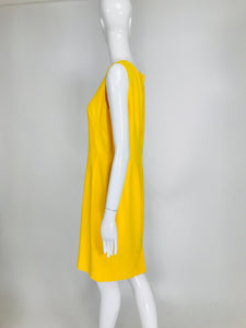 Dolce & Gabbana Yellow Crepe Cady Sheath Dress