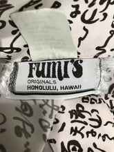 Vintage Fumi's Originals Honolulu Hawaii Asian Print Halter Dress 1970s