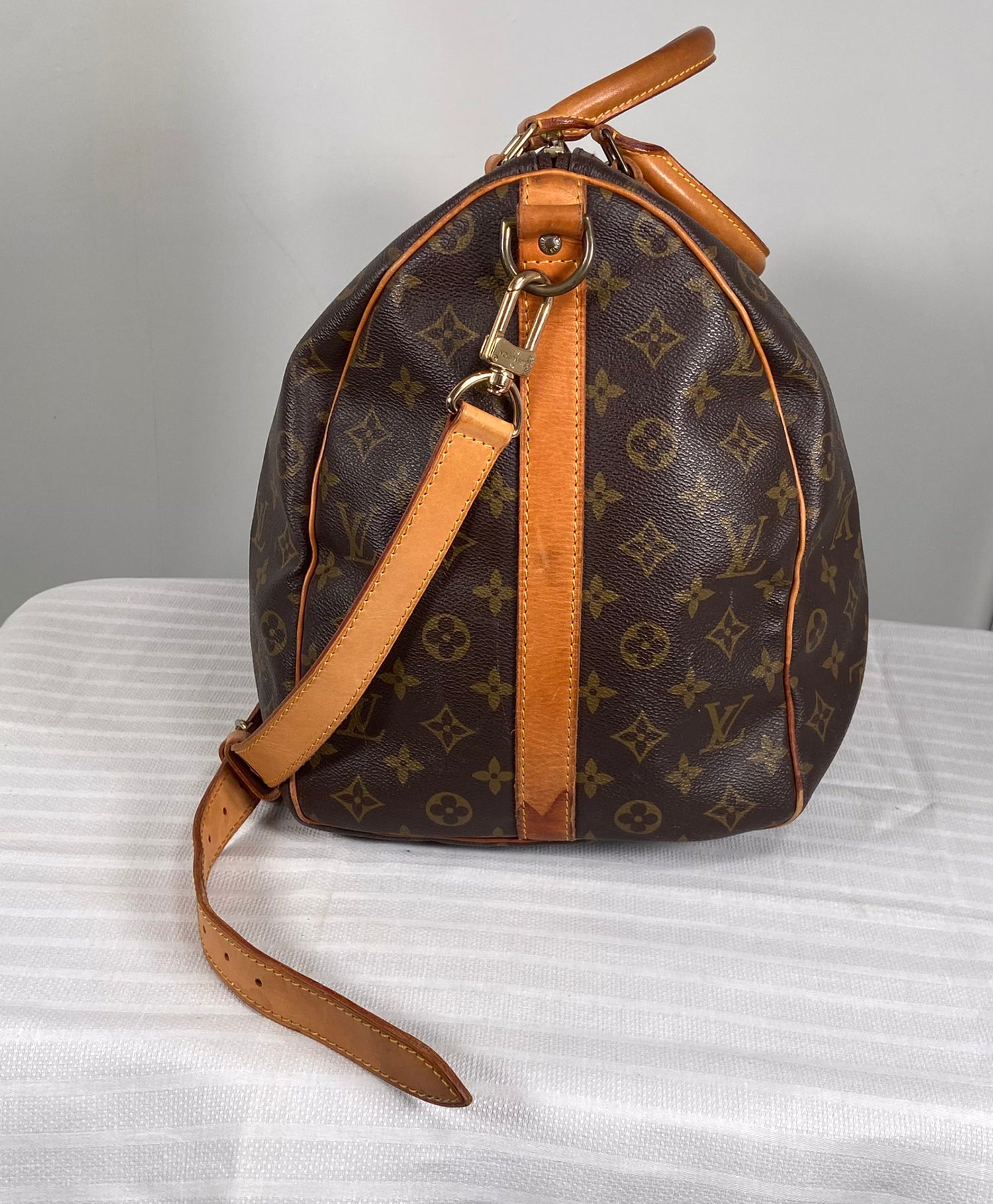 Louis Vuitton Keepall 50 Monogram Bag vintage + shoulder strap