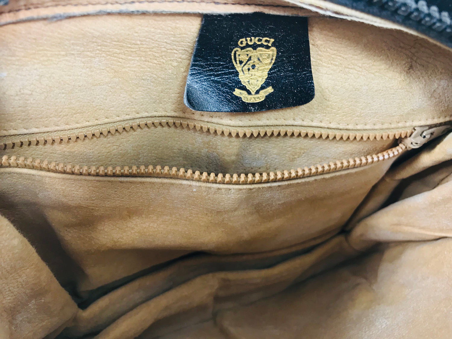 Gucci Black Leather and Logo Canvas Cross Body Handbag 1980s – Palm Beach  Vintage