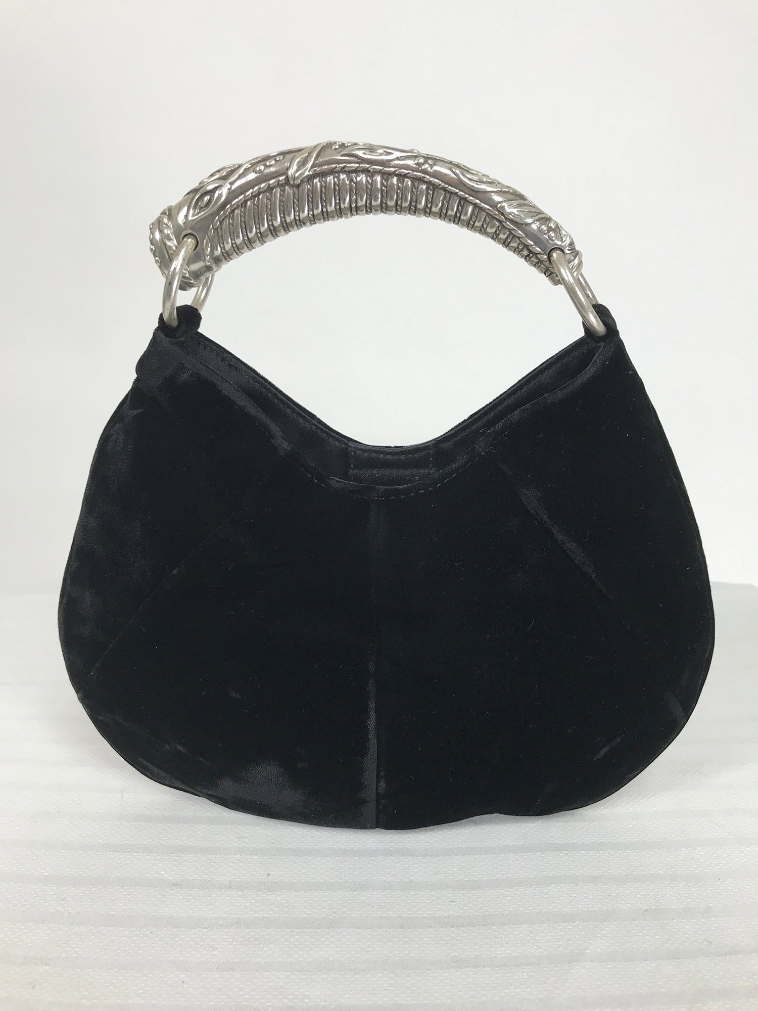 SOLD Yves Saint Laurent Black Velvet Mini Mombasa Handbag Tom Ford