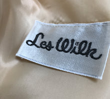 Vintage Les Wilk Ivory All Over Alençon Lace Maxi Dress Wedding Dress 1970s