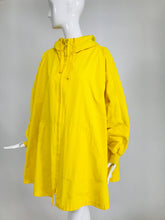Vintage A Line Anne Klein Bright Yellow A Line Zip Front Jacket with Hood