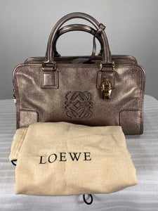 Loewe Amazona Bronze Goatskin Handbag