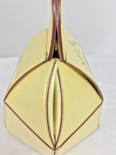 SOLD Moschino Pastry Box Glazed Leather Handbag Vintage 1980s
