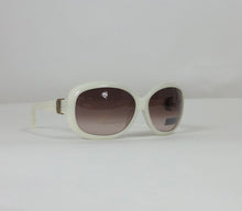 David Yurman cream sunglasses with Sterling silver & gold bands NWT