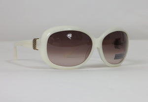 David Yurman cream sunglasses with Sterling silver & gold bands NWT