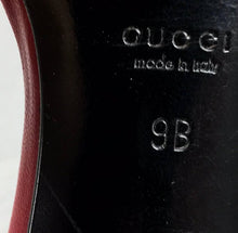 Gucci wine red leather Lucite heel mules 9B Unworn