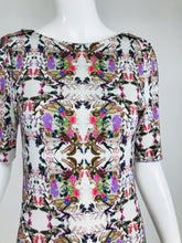 Erdem Floral Mirror Image Print Silky Jersey Dress