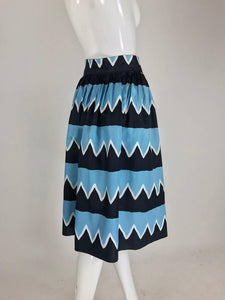 SOLD  Yves Saint Laurent Iman worn documented cotton skirt, S / S 1980