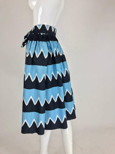 SOLD  Yves Saint Laurent Iman worn documented cotton skirt, S / S 1980