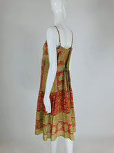 SOLD Vintage India Soft  Cotton Print  Sun Dress