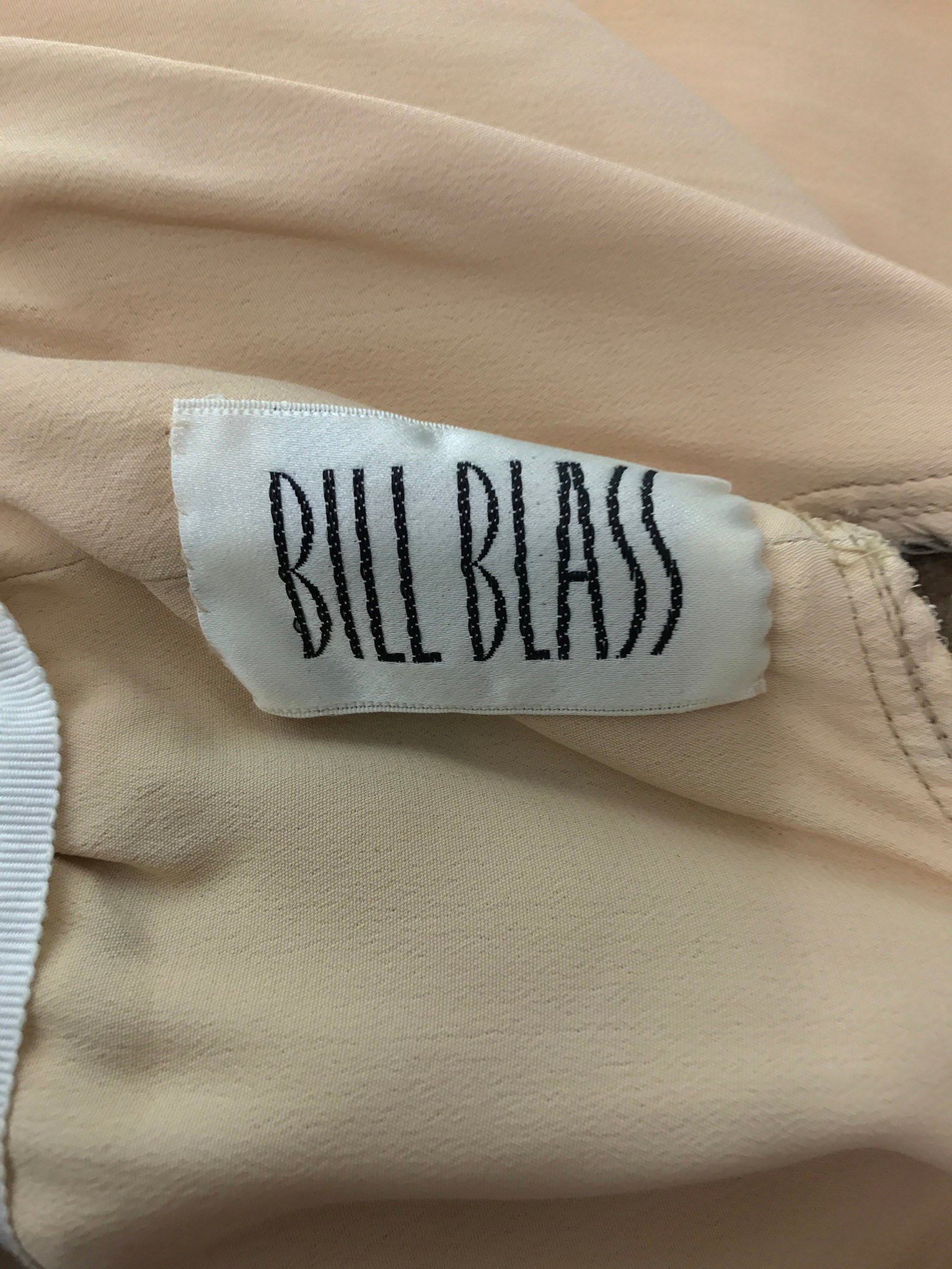 Bill Blass Metallic Silk Chiffon Tiger Stripe Cocktail Dress 1970 – Palm  Beach Vintage