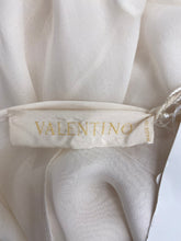 Valentino S/S 04 Off White Sheer Silk Ruffle Hem Maxi Skirt Unworn with Tags