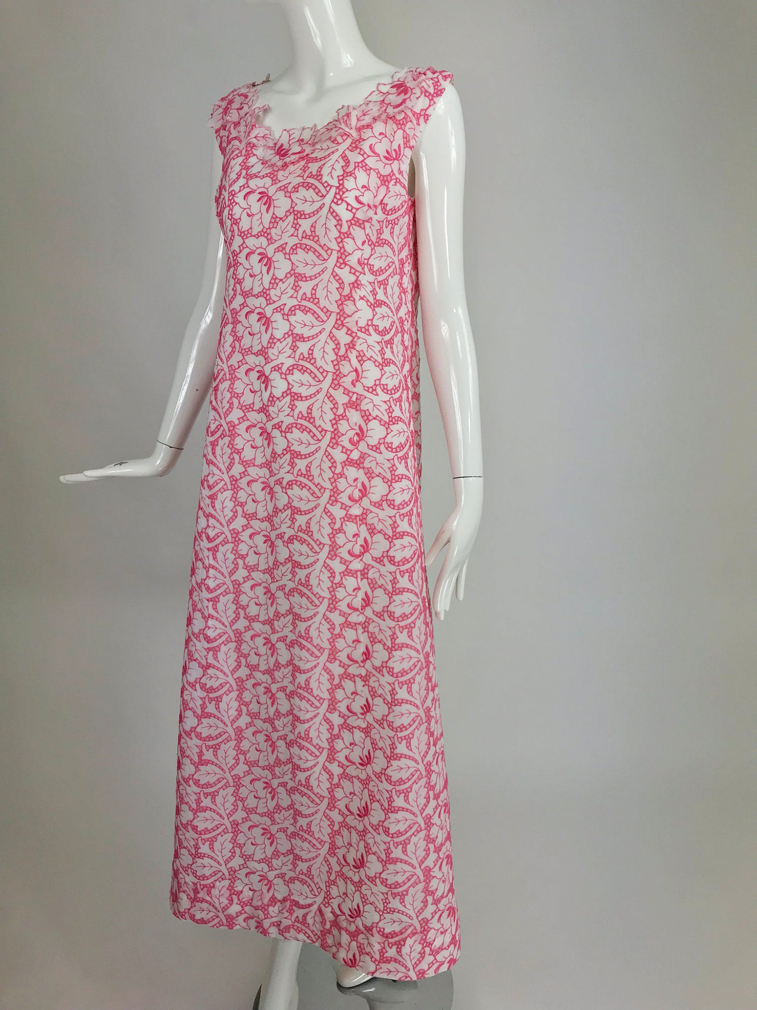 Vintage 1960s Pink and White cut Work Organza Classic Palm Beach Eveni Palm Beach Vintage Vintage 1960s Pink and White cut Work Organza Classic Palm Beach Eveni Palm Beach Vintage