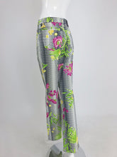 SOLD Versace Jeans Dot Grid Floral Tropical Print Vintage