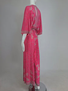 SOLD Emilio Pucci silk jersey plunge top and palazzo trouser 1970s