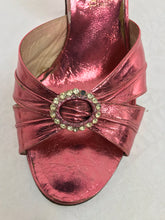 1930s The Balta B. Altman Metallic Pink Leather Shoes 8M Vintage