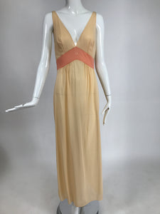 Emilio Pucci for Formfit Rogers 2pc. Sheer Peignoir Robe & Gown 1970s