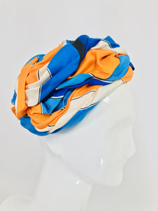 Vintage Trebor Original Silk Turban Hat 1960s