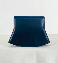 Charles Jourdan Navy Blue Flap Front Suede & Leather Shoulder Bag 1990s