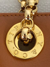 Tiffany & Co Tan Leather Gold Hardware Mini Bucket Bag Gold Chain Strap