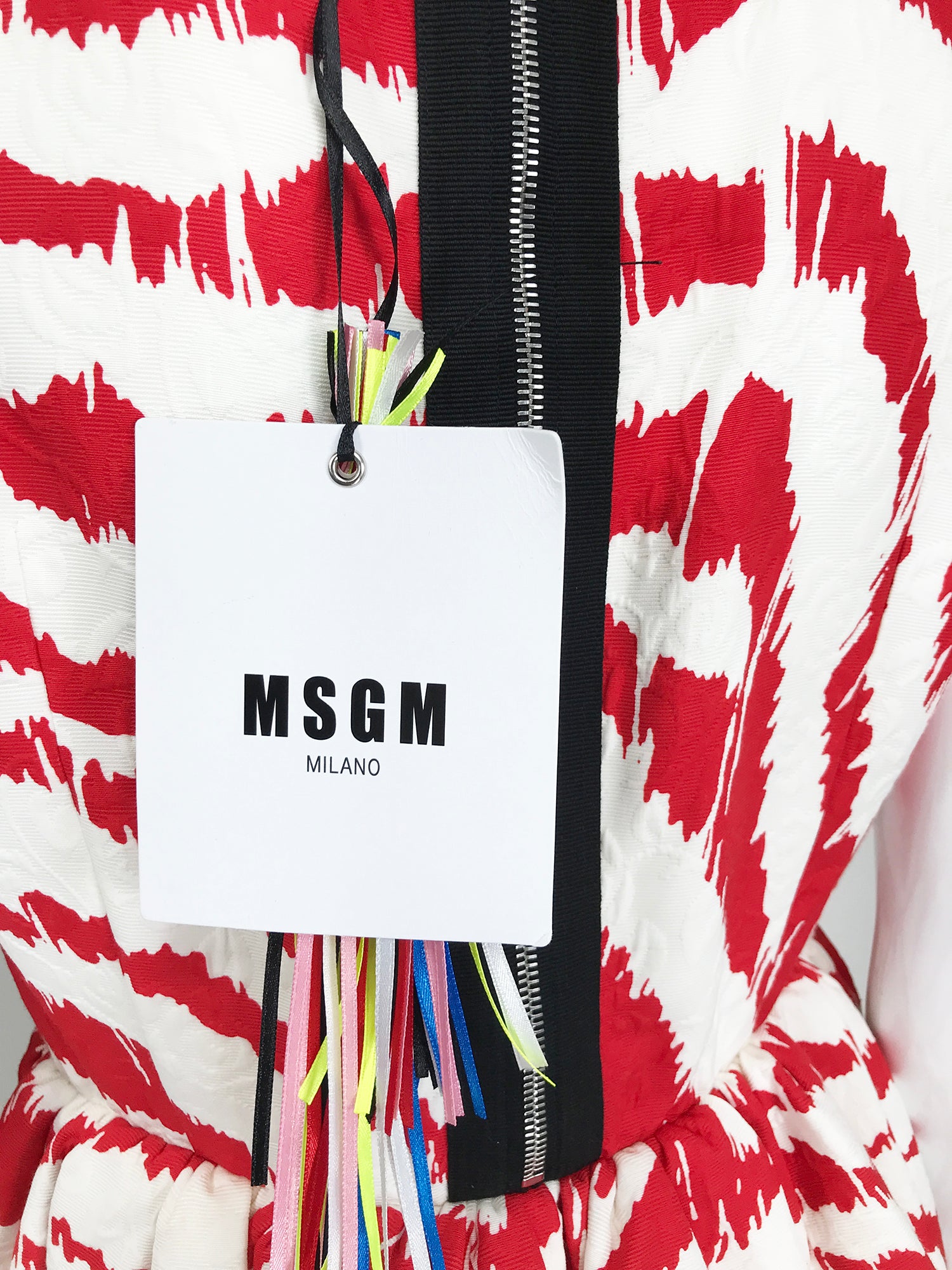 red and white zebra print dress Striking Red & White Zebra Print Dress with Side Tie (Dressbarn Size 18)
