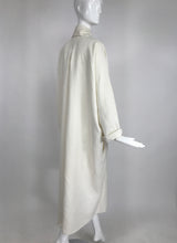 SOLD Vintage White Linen Duster Coat Over Size 1990s