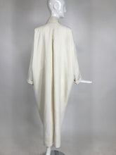 Vintage White Linen Duster Coat Over Size 1990s