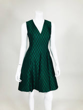Jonathan Saunders Black & Green Diamond Dress