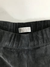 Brunello Cucinelli Grey Suede Stretch Leggings