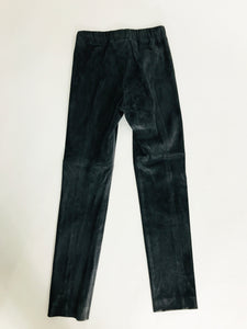 Brunello Cucinelli Grey Suede Stretch Leggings