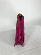 Novelty Pink Patent Leather with Gold Hardware Flap Front Handbag 1960s