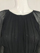 Prada Black Silk Chiffon Blouse