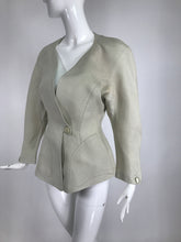 Vintage Thierry Mugler, Paris, Early 1990s Fitted Linen Jacket 