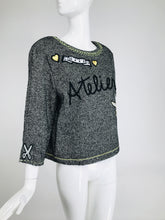 Moschino Cheap & Chic Atelier! Tweed Applique Top