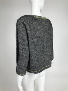 Moschino Cheap & Chic Atelier! Tweed Applique Top