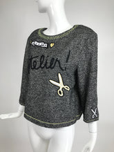 Moschino Cheap & Chic Atelier! Tweed Applique Top