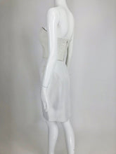 Vintage North Beach Leather Two Tone White Bustier & Skirt 1980s