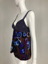 SOLD Missoni Beaded and Floral Velevet Camisole