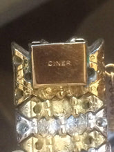 SOLD Ciner Silver and Gold Basket Weave Bracelet