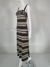 Pierre Balmain Les Tricots Demi Couture Stripe Dress & Shawl 1970s