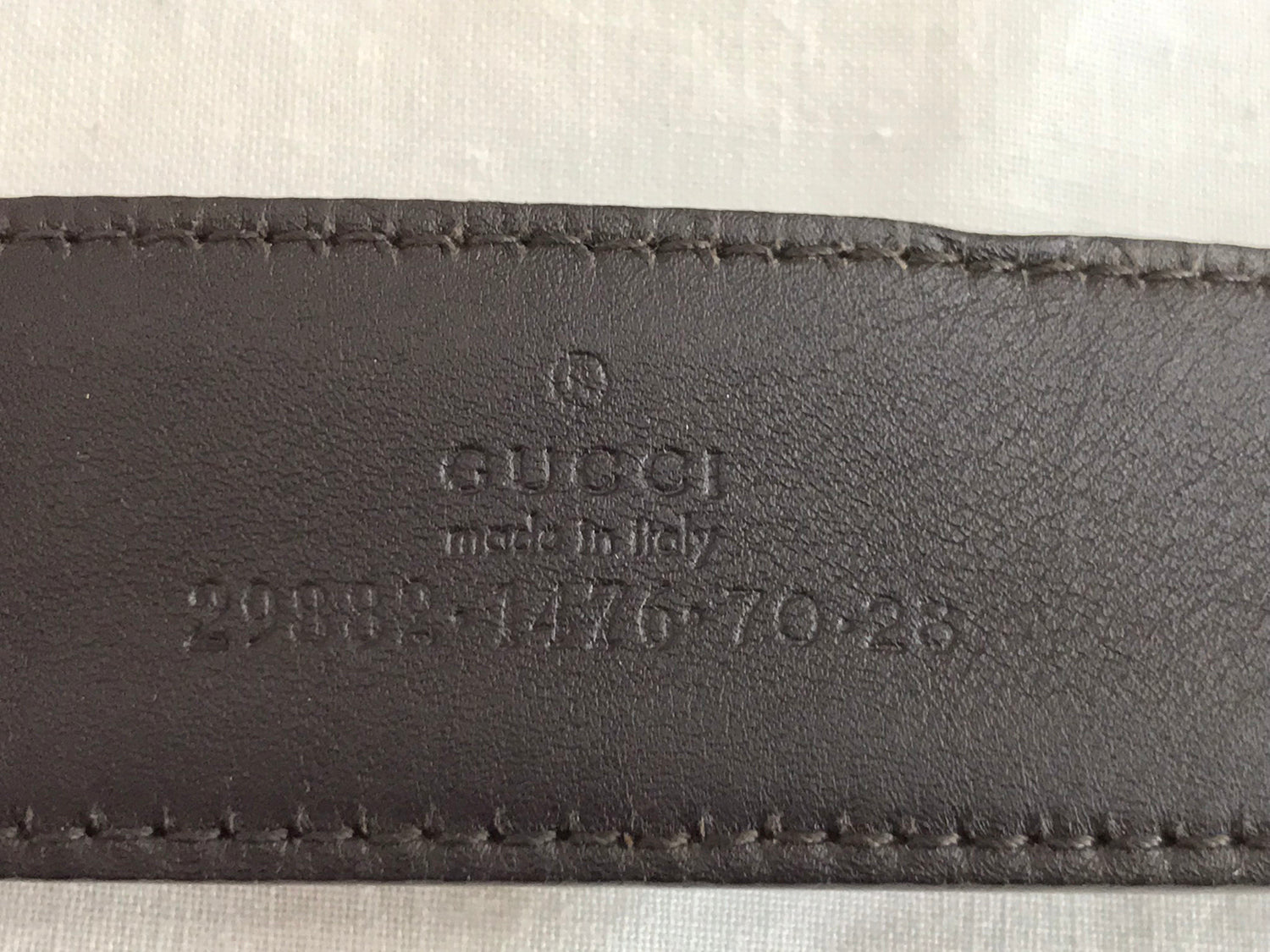 Gucci Silver Buckle Logo Canvas and Leather Belt – Palm Beach Vintage